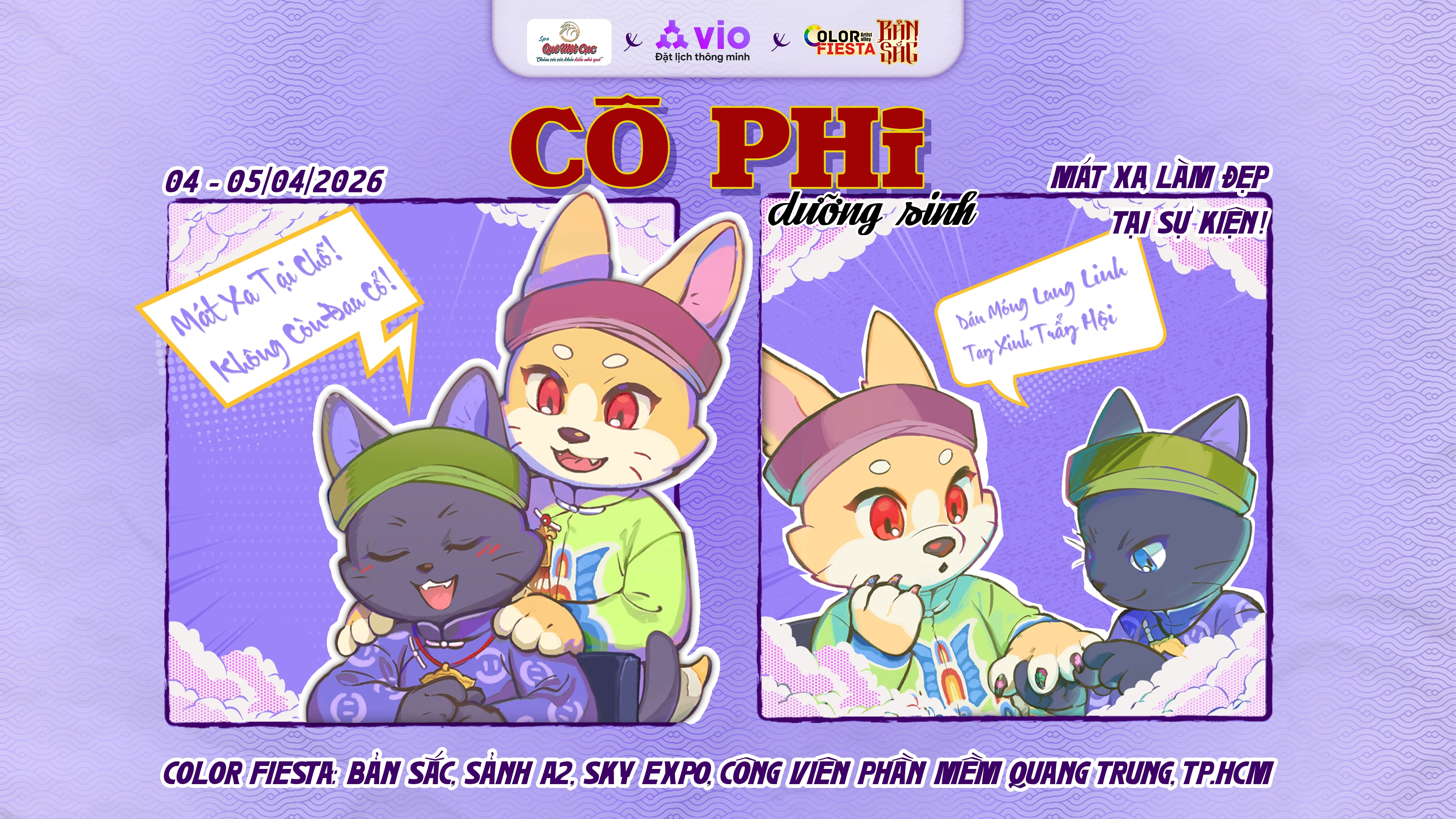Vio góp mặt tại Color Fiesta 2026 với “Cô Phi Dưỡng Sinh”